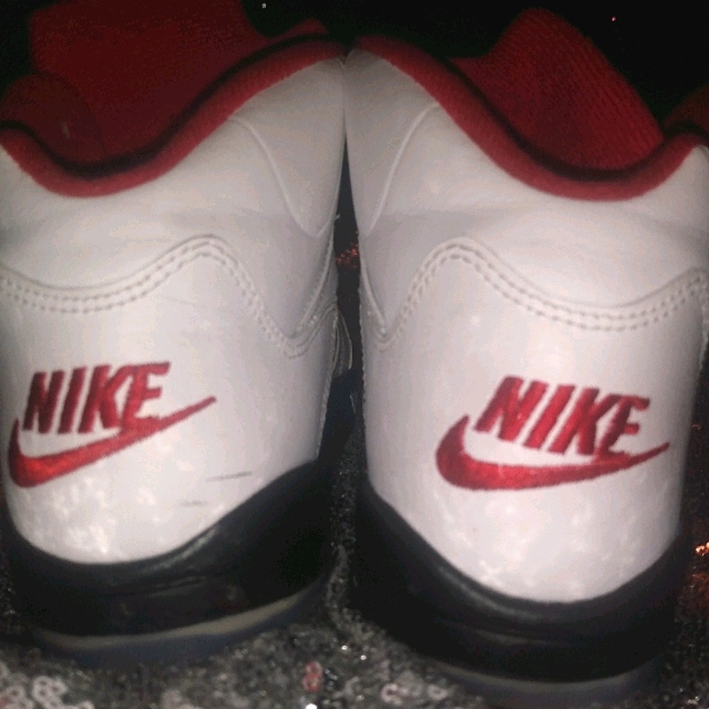Kids red,black,&white Nike Jordans